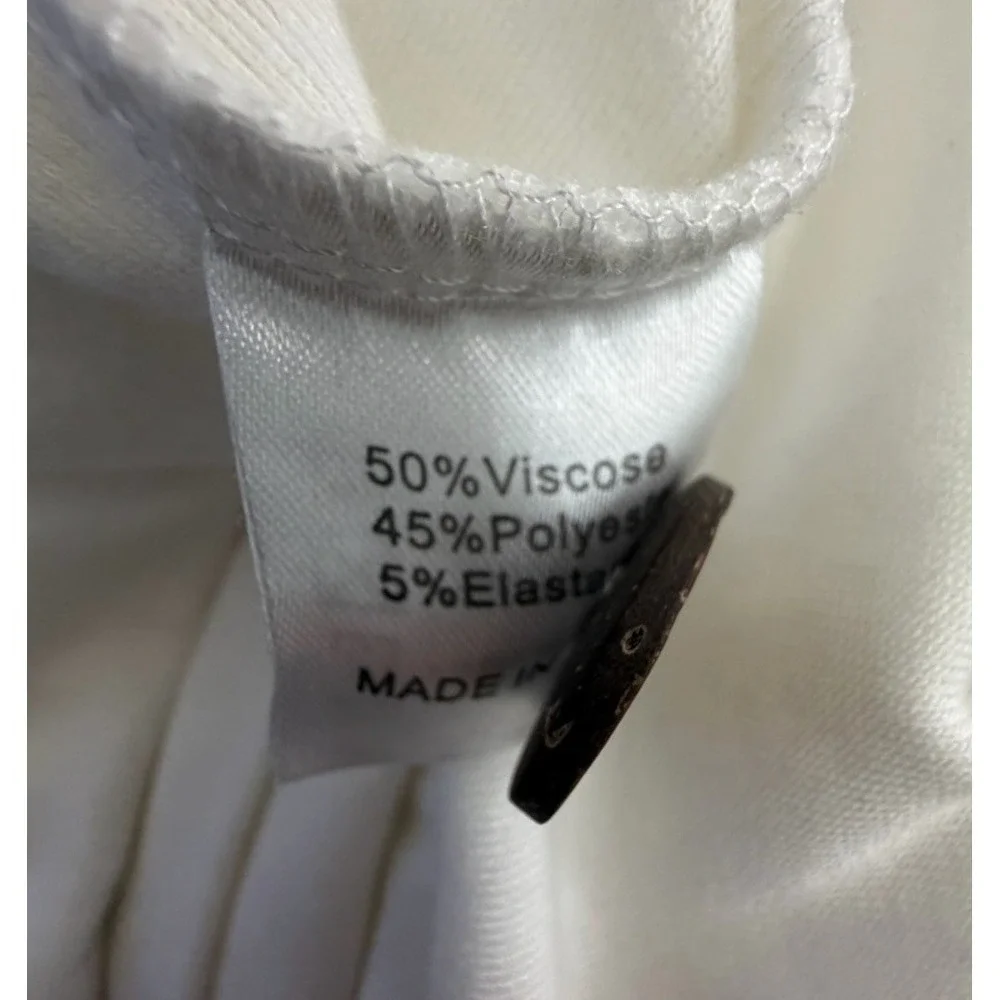 Womens‎ White Long Sleeve Cowl Neck Tunic Sz 12/14 Laganlook Super Soft Comfy